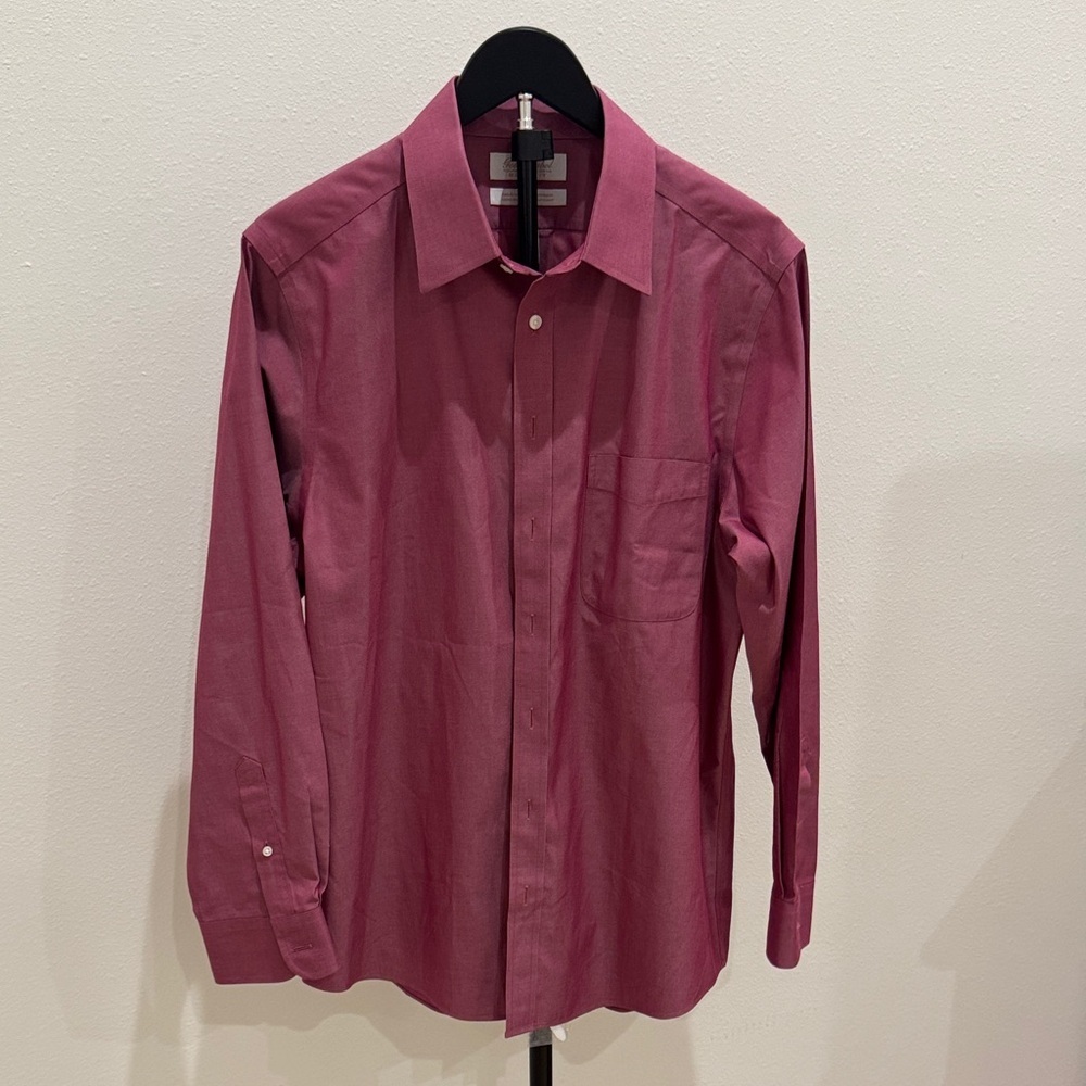 Roundtree & Yorke Burgundy Dress Shirt‎